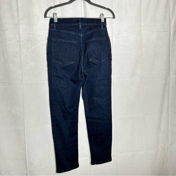 Aritzia Ten Dark Wash Denim Cropped Skinny Jeans Size 26 - Picture 2 of 6